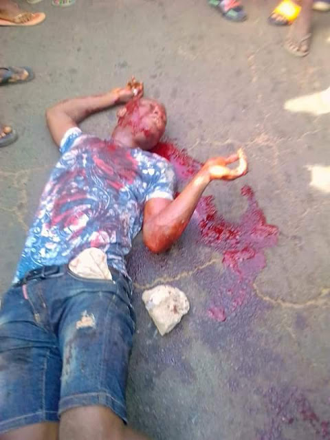 Thief Falls, Hit Head On The Ground Cracking His Skull Shortly After Robbing A Lady [Photos]