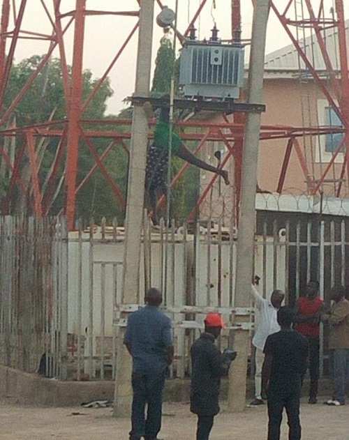 Vandal Electrocuted While Trying to Steal from Transformer in Kaduna [Photos]