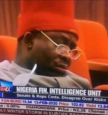 Anambra Senator, Victor Umeh Joins the List of Nigeria’s Sleeping Lawmakers [photos]