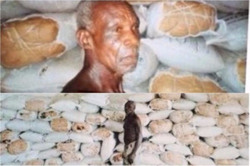NDLEA Nabs 64-Yr-Old Man as They Uncover 525 Bags of Weed Inside Ceiling