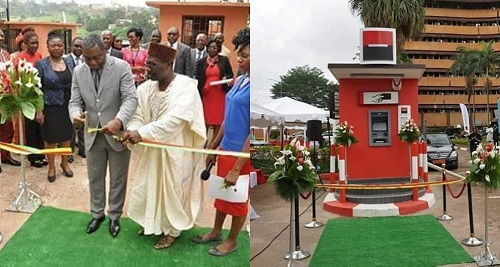 Nationwide Outrage as Cameroonian Minister Commissions ATM [Photos]