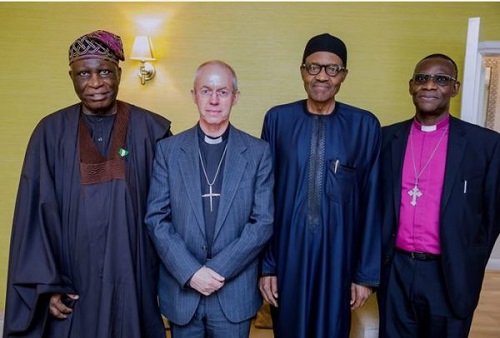 As Expected, Buhari Meets Archbishop of Canterbury in London [Photos]