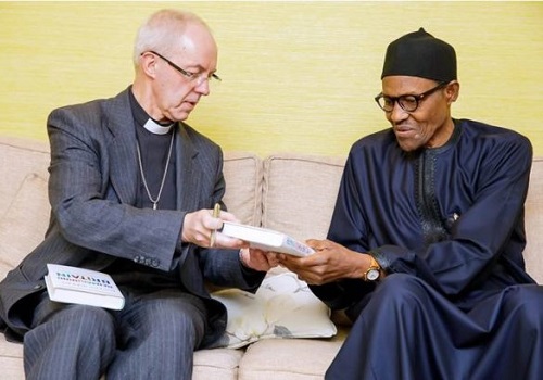 As Expected, Buhari Meets Archbishop of Canterbury in London [Photos]