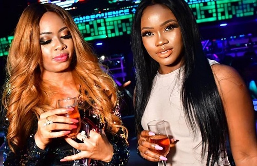 #BBNaija Cee-C and Nina, shades of beauty at homecoming party [photos]