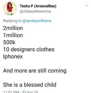 Happy Cee-C’s Fans Rewards Her with N2million Cheque [Photos]