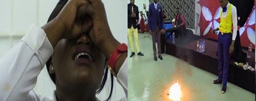 Endless Tears In Church As Pastor Turns Water To Petrol During Service [Photos]