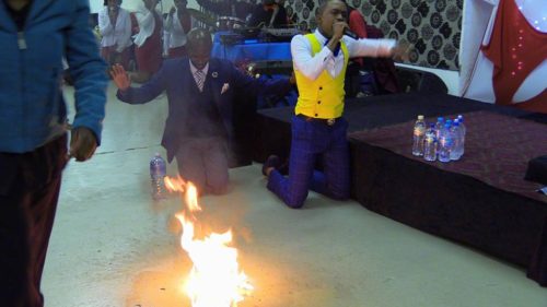 Endless Tears In Church As Pastor Turns Water To Petrol During Service [Photos]