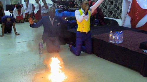 Endless Tears In Church As Pastor Turns Water To Petrol During Service [Photos]