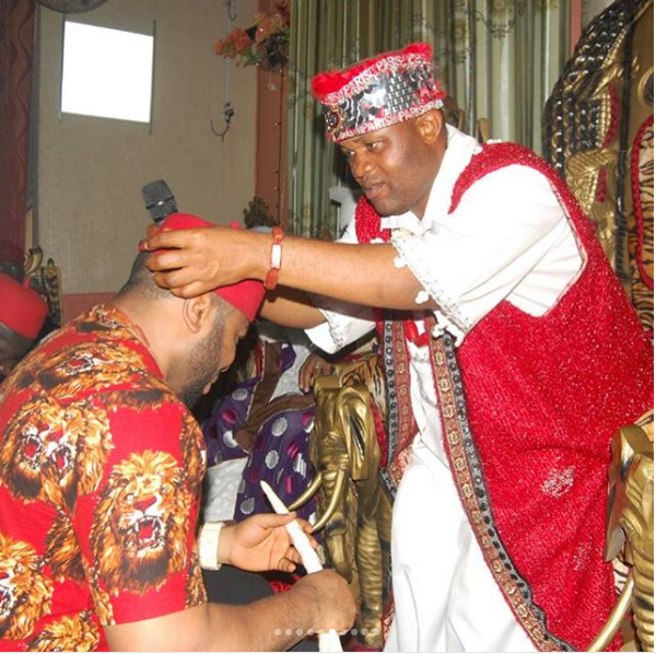 Tonto Dikeh’s Estrange Husband, Olakunle Churchill Bags Chieftaincy Title in Enugu [Photos]
