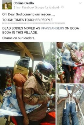 You Need To See Bizarre Way Corpses Are Transported To Mortuaries In Congo [Photos]