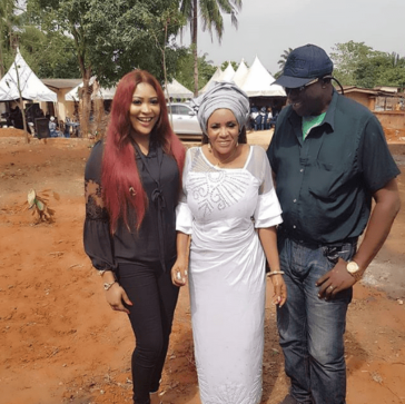 Nollywood Actress, Cossy Orjiakor Buries Dad [Photos]