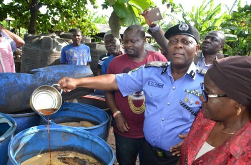 Lagos State Police Command, Uncover Illegal Brewery That Produces Fake Malt Drink In Lagos [Photos]