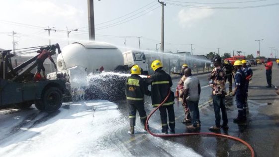 Deadly Fire Outbreak Averted by LASEMA at Ojota New Garage, Lagos [Photos]