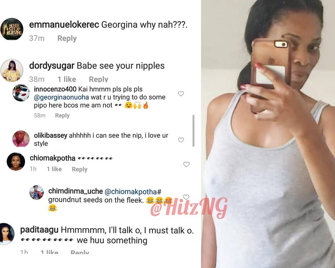 Actress Georgina Onuoha Goes Braless In New Photo [Photos]