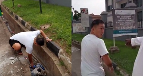 Ghanaian Man Orders Chinese Man To Pick A Trash He Dropped [Video]