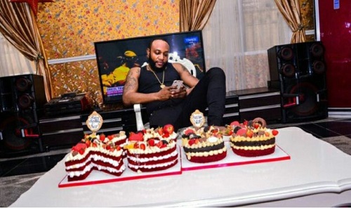 Limpopo Crooner, Kcee, Shows of His Lovely 38th Birthday Cake [Photos]