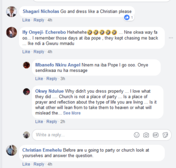 Lady Sent Away from Church In Onitsha For Wearing This Dress