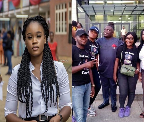#BBNaija: Nigerian Lawmaker in Abuja, Endorses Cee-C for The Money [Photos & Video]
