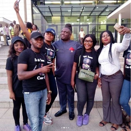 #BBNaija: Nigerian Lawmaker in Abuja, Endorses Cee-C for The Money [Photos & Video]
