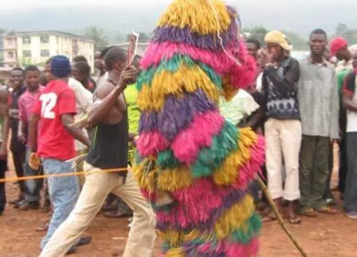 One Killed as Masquerades Invaded the Holy Ghost Adoration Ministry, Uke in Anambra State [Photos]