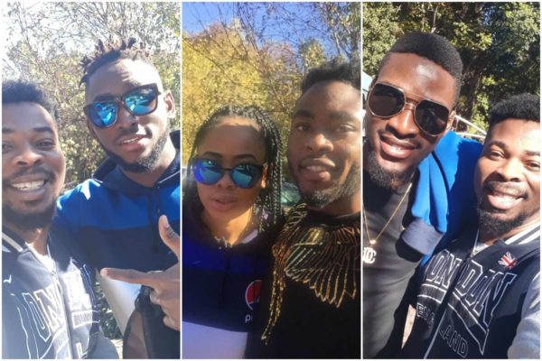 Photos Of BBNaija Miracle, Nina and Tobi In South Africa This Morning [Photos]