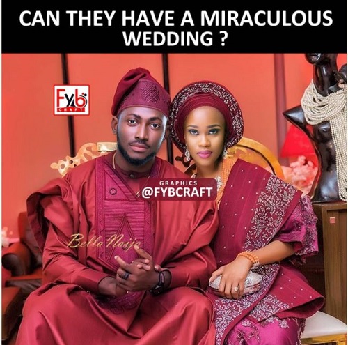 Photo Shopped Wedding Picture of Miracle and Cee-C Surfaced Online 