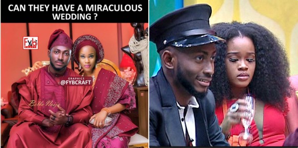 Photo Shopped Wedding Picture of Miracle and Cee-C Surfaced Online