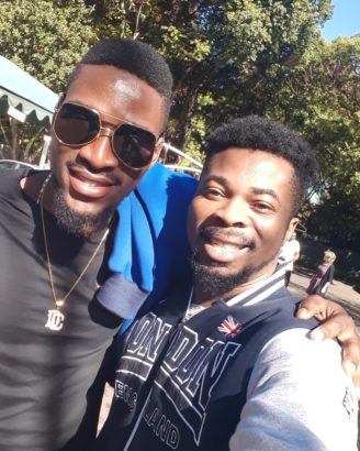 Photos Of BBNaija Miracle, Nina and Tobi In South Africa This Morning [Photos]