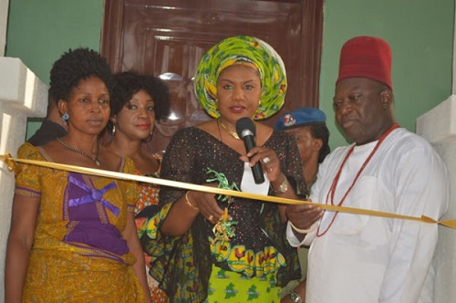 Wife of Anambra State Governor, Mrs Obiano, Gifts Widow A New House