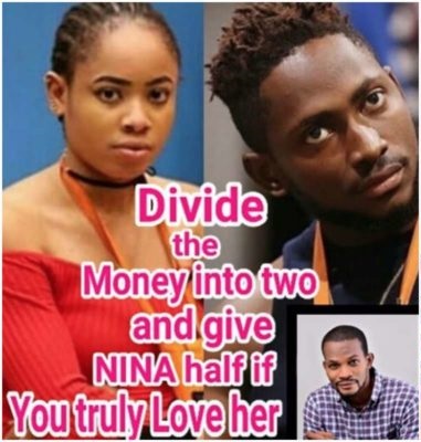 ‘Divide your N45m into two and give half to Nina’, Uche Maduagwu to Miracle