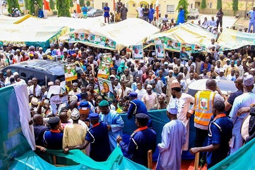 2019 Election: You Need to See the Massive Crowd That Attended PDP Rally in President Buhari's Home State, Katsina, [Photos]