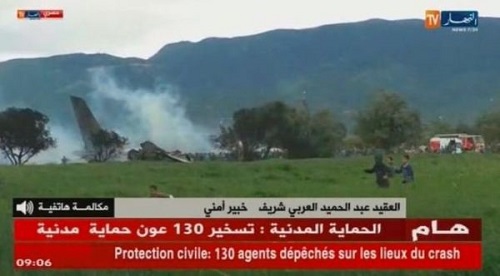 BREAKING: Over 200 People Dead As Military Plane Crashes In Algeria