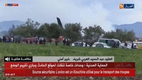 BREAKING: Over 200 People Dead As Military Plane Crashes In Algeria