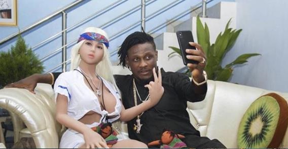 Mr. Shaa, Nigerian Musician, Takes Delivery Of His Sex Doll, Tontoh [Photos]