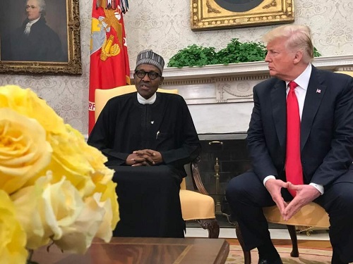 More Photos from President Buhari Meeting with Donald Trump at The Oval Office In Washington