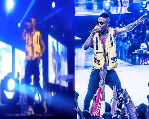 Security Guard Throws Fan Off Stage While Trying To Touch Wizkid During Last Night Performance [Video]