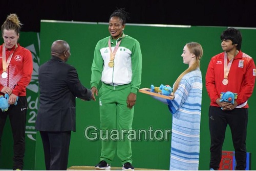 Nigerian Female Wrestler Shocks the Entire Nation After Winning Gold at Comonwealth Games [Photos]