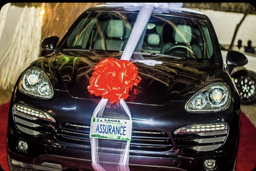 Davido Gifts Girlfriend Chioma A Brand New Porsche SUV For Her 23rd Birthday [Photos]