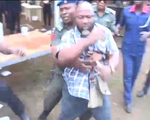 Meet Oosha, the ‘Untouchable’ APC Youth Leader who single handedly Disrupted Ekiti Guber Primary Election [Photos/Video]