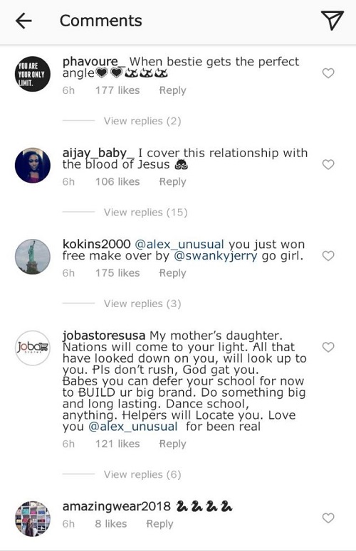 #BBNaija: Nigerians Gives Tobi Some Accolades After Alex Gushes Over Pictures of Her Taken by Him