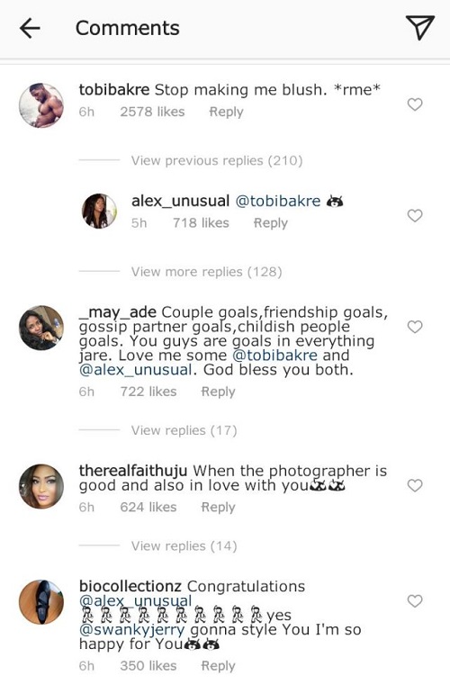 #BBNaija: Nigerians Gives Tobi Some Accolades After Alex Gushes Over Pictures of Her Taken by Him