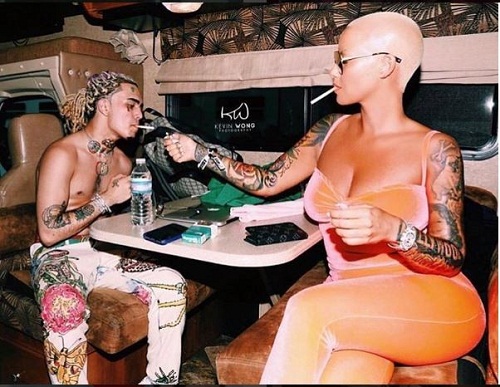 34 Years Old Amber Rose, Sparks Dating Rumours After Spotted With 17-Year-Old Rapper Lil Pump [Video]