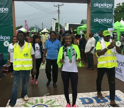 #BBNaija: Anto Participates In Race, Meets Adams Oshiomhole, Betty & Godwin Obaseki [photos]
