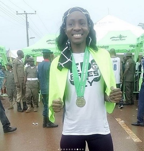 #BBNaija: Anto Participates In Race, Meets Adams Oshiomhole, Betty & Godwin Obaseki [photos]