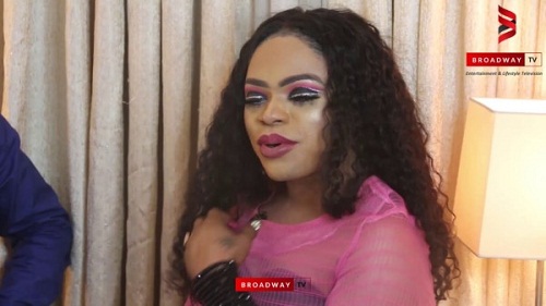 Nigerian self-acclaimed male Barbie, Olanrewaju Idris Okuneye, better known as Bobrisky has revealed how much he makes on a weekly basis and declared his intention of wanting a gender reconstructive surgery. In an interview with Broadway TV, the effeminate sat to discuss his business and gender – the cosmetics entrepreneur shared how much he makes in a week, revealing that he also owns 2 shops, one in Lekki Phase 1 and the other in Yaba. He also revealed that if he had the option to undergo reconstructive surgery to change his gender, he would. Watch him speak below: