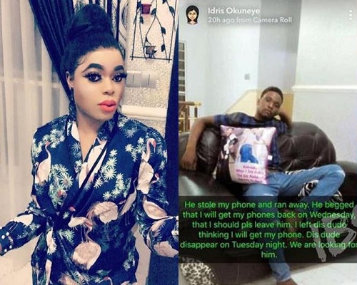 Bobrisky Weeps Tirelessly After His New House Boy Stole His Phones, Money & Disappeared From His House