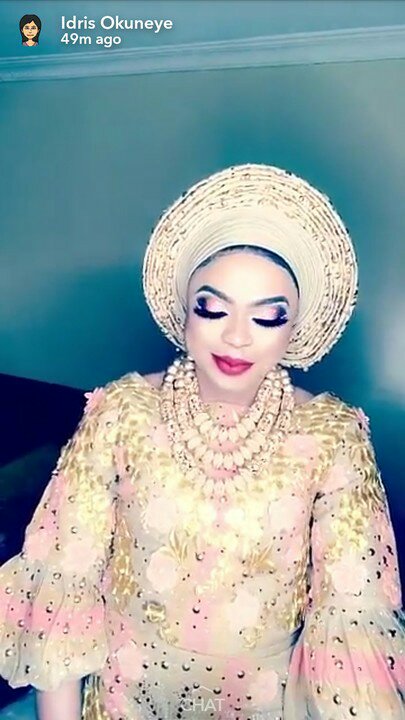 Photos from Bobrisky’s Marriage Introduction to His Mystery Bae