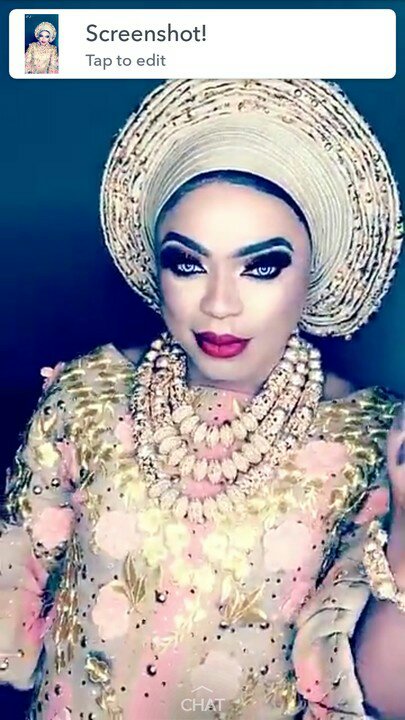 Photos from Bobrisky’s Marriage Introduction to His Mystery Bae