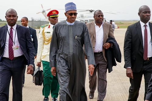 Photos of President Buhari As He Departs Nigeria to London for a Medical Trip 