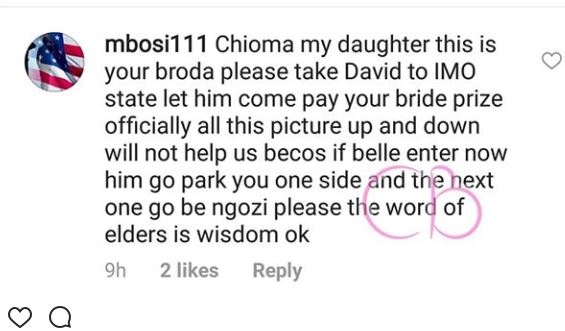 Chioma’s ‘Father’ Sends Her Serious Warning about her Romance With Davido